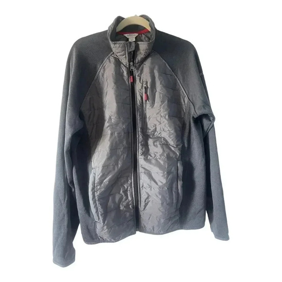 Orvis Mixed Media Packable Lightweight Quilted Jacket Gray - Size L - Picture 2 of 9